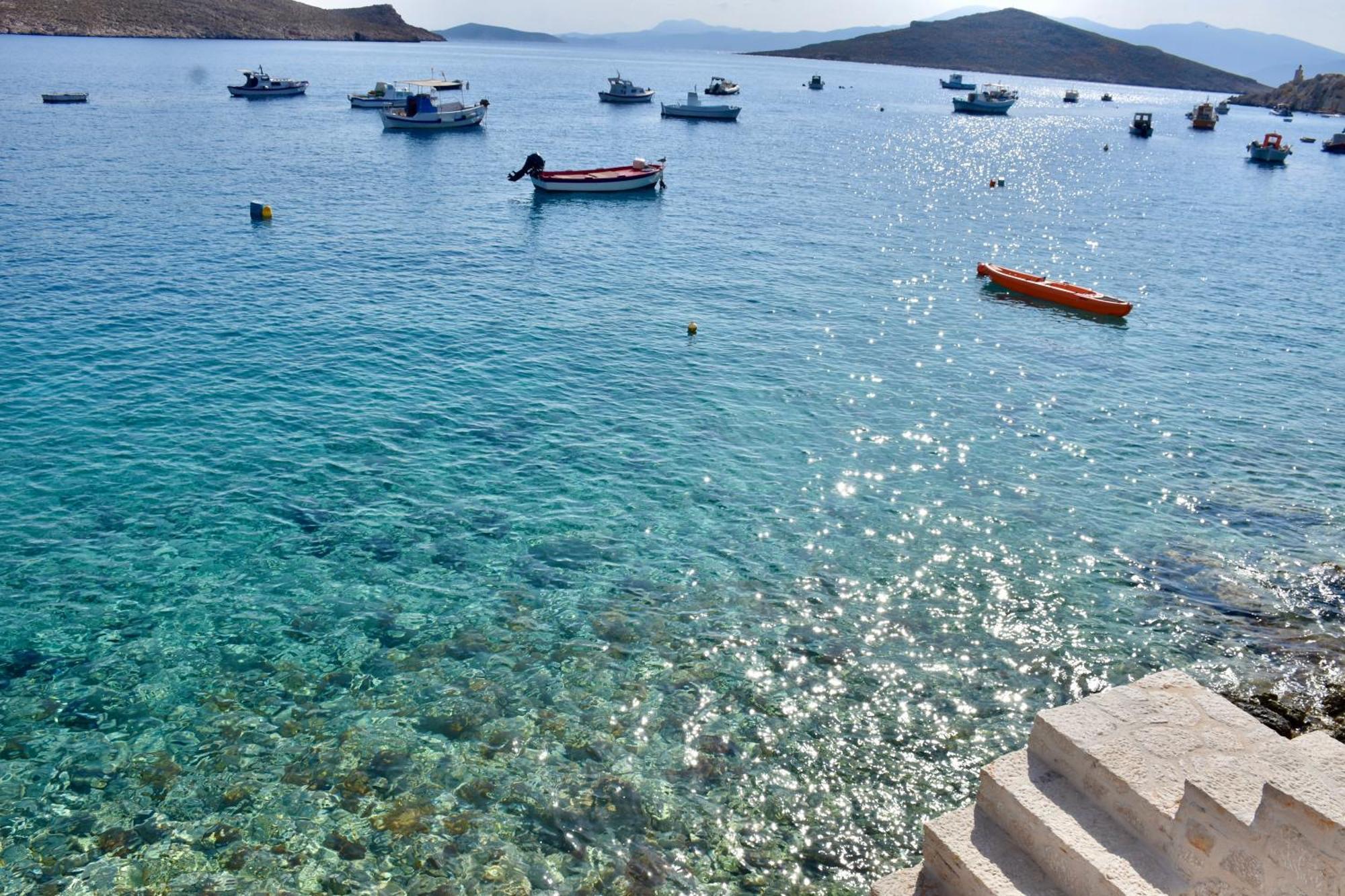 Salt Retreat - Seafront Villa Chalki Town Esterno foto